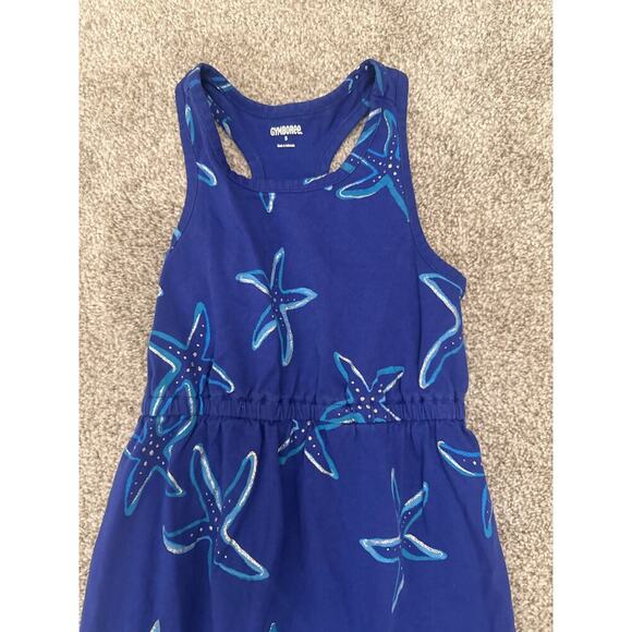 Gymboree Blue Starfish Mermaid Cove Racerback Maxi Dress, 5 - Picture 2 of 6